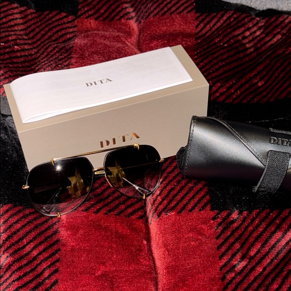 DITA Black and Gold Sunglasses